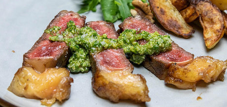 Faux Filet de Boeuf au pesto de roquette