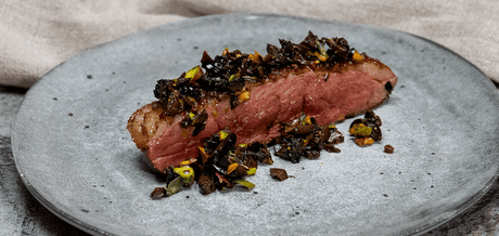 Magret de Canard en croûte d'olives