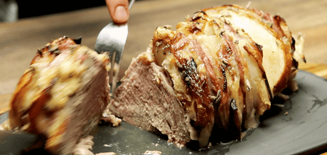 Rôti de Veau façon Orloff aux Poires