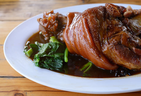 Jarret de porc confit au miel