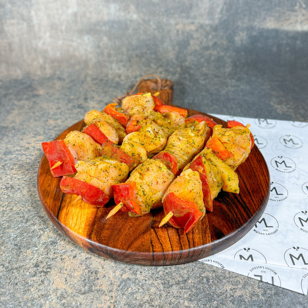 Brochette de Volaille Curry Gingembre
