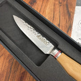 Couteau d'Office 9 cm Damas Olive VG10 - Wusaki
