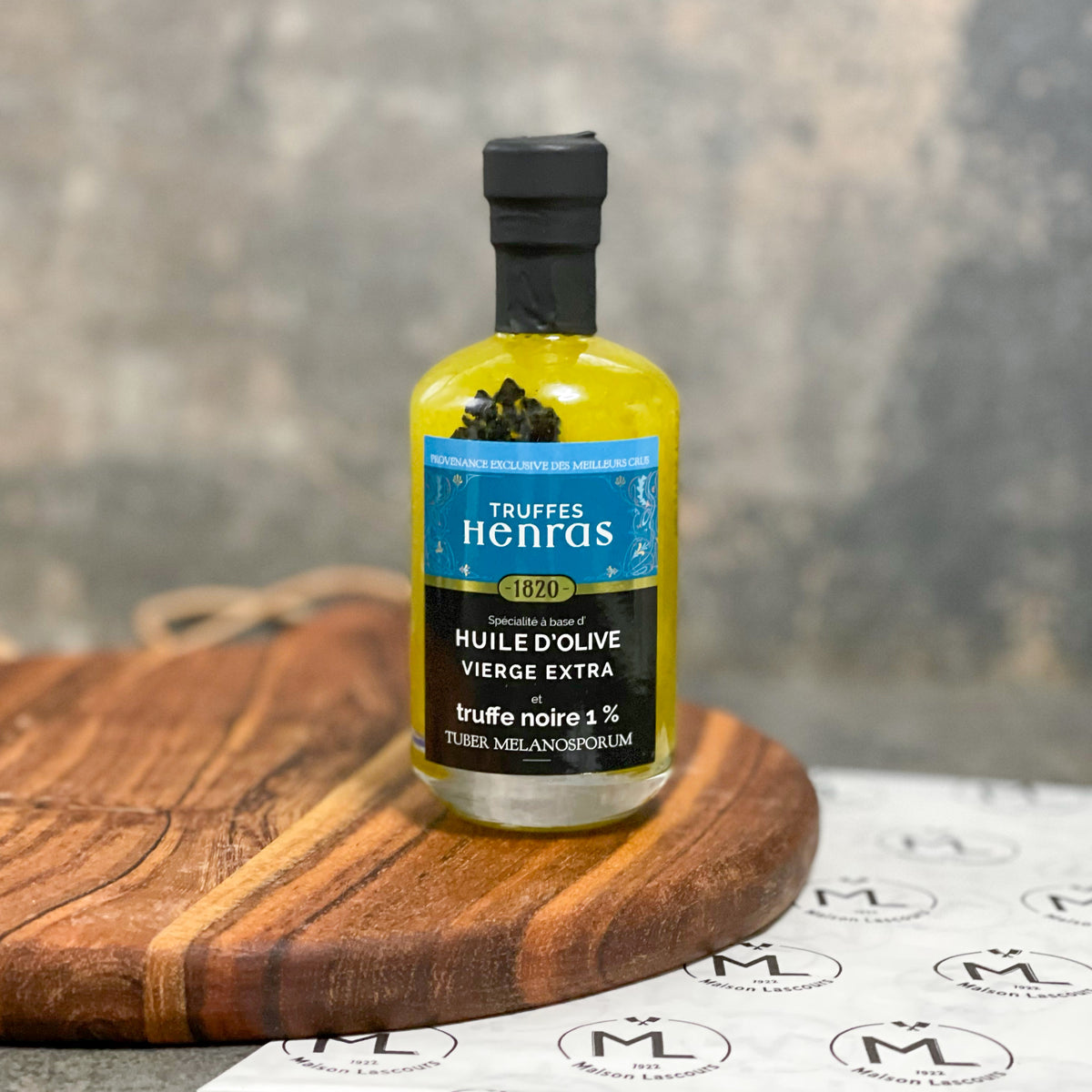 Huile d'Olive Vierge Extra à la Truffe Noire 1% - Henras